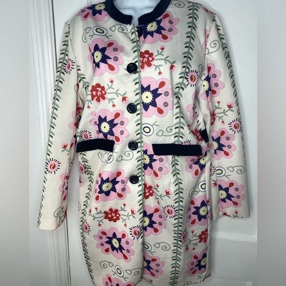 OC Order Plus NWT Floral Women's Velour Pocket Coat - Picture 1 of 9